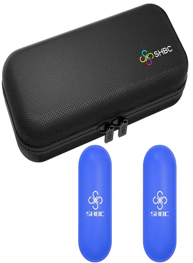 SHBC Insulin Cooler Travel Case for Diabetic Organize Medication Insulated Cooling Bag with 2 Ice Packs Black - Image 1